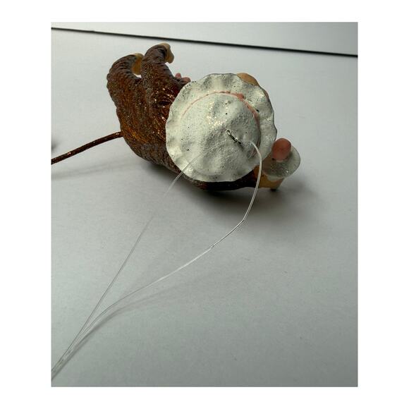 Baby's 1st Christmas Monkey Ornament Cutesy Kitsch - Picture 11 of 12